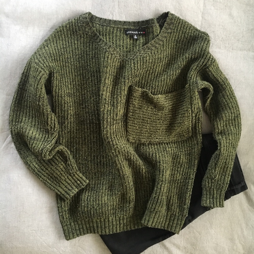 Deep Green Comfy Sweater